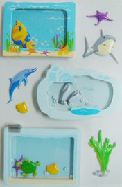 Fenster-fischt entfernbare Weinlese-Spielzeug-Aufkleber gestempelschnittene Seewelt Entwürfe